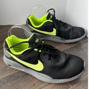 Nike Mens Air Max Oketo Black Gray Volt Running Sneakers Size 7.5